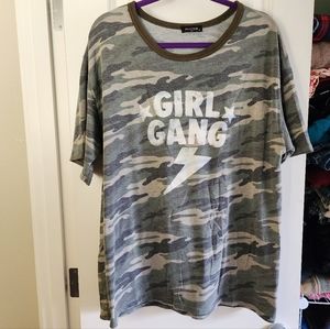 "Girl Gang" cameo tee shirt
